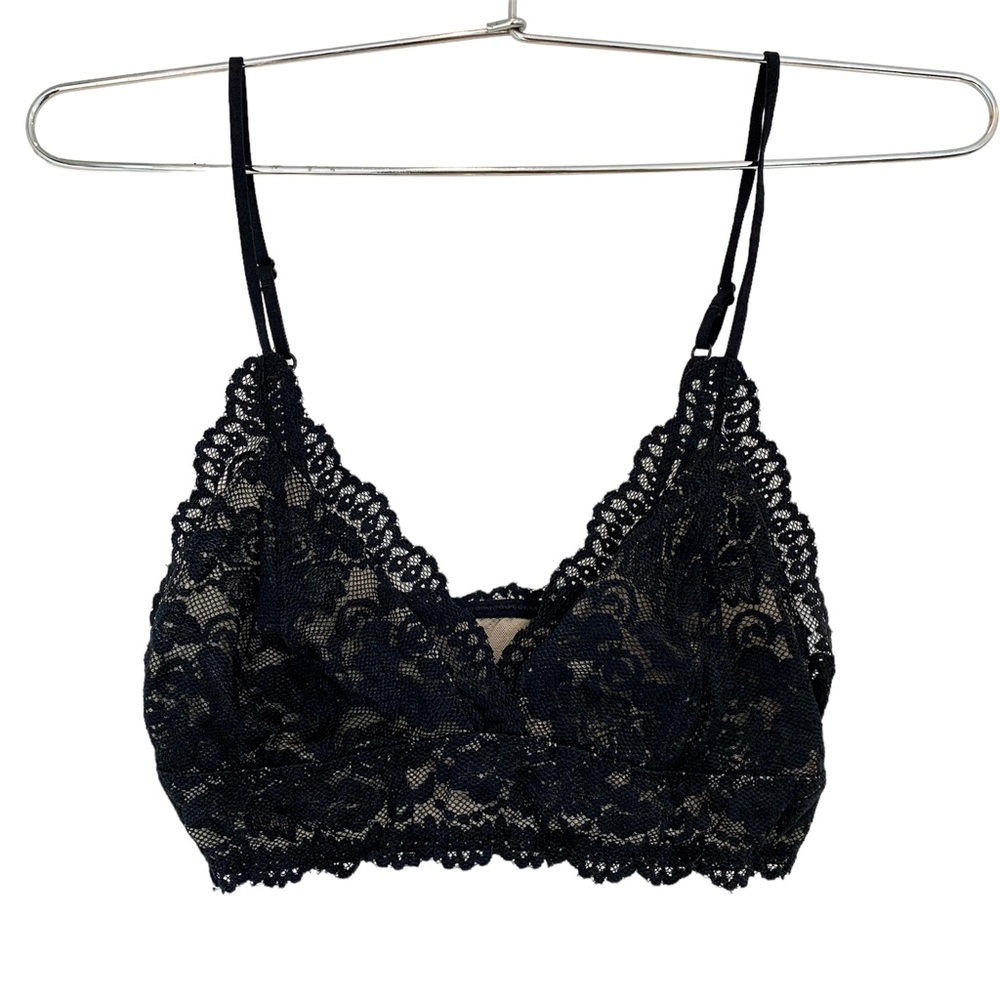 ARITZIA - Talula Lace Black and Nude/Cream Bralette